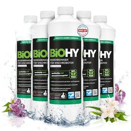 BiOHY Bodenreiniger f√ºr alle Wischroboter mit Fr√ºhlingsduft (6 x 1 Liter) | Schaumarm & Streifenfrei | Reinigungsmittel Konzentrat f√ºr alle B√∂den
