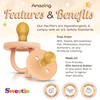 SWEETIE Rubber COLOR Pacifier Natural Rubber Pacifier Rounded 1 Count
