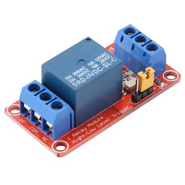 Keenso 1 Channel Relay Module Relay Board with Optocoupler Low Trigger Expansion Board for 5V/12V/24V (24V)