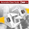 Sharp-tec Adjustable Spanner Set, Wide Jaw Opening Adjustable Wrench, Heavy-Duty