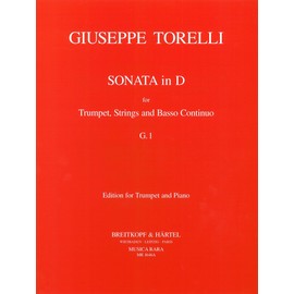 Torelli: Trumpet Sonata in D Major, G.1 (Solo Part with Piano Reduction)