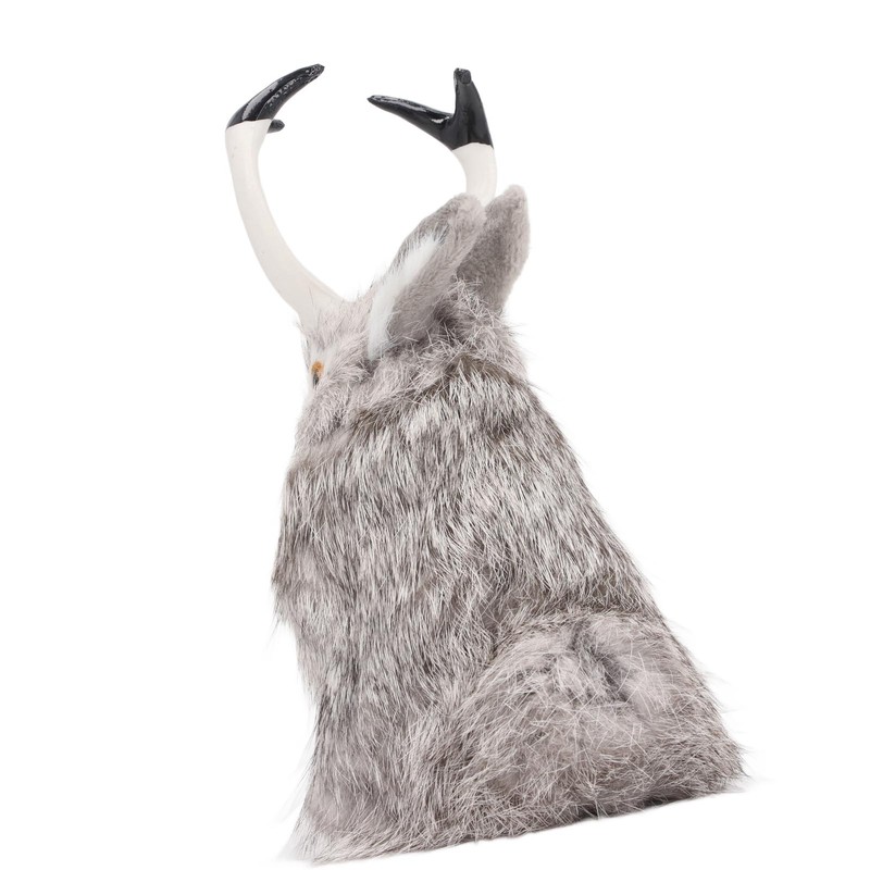 Simulation Antler Rabbit Ornament Cute Rabbit Home Decorations Animal Model