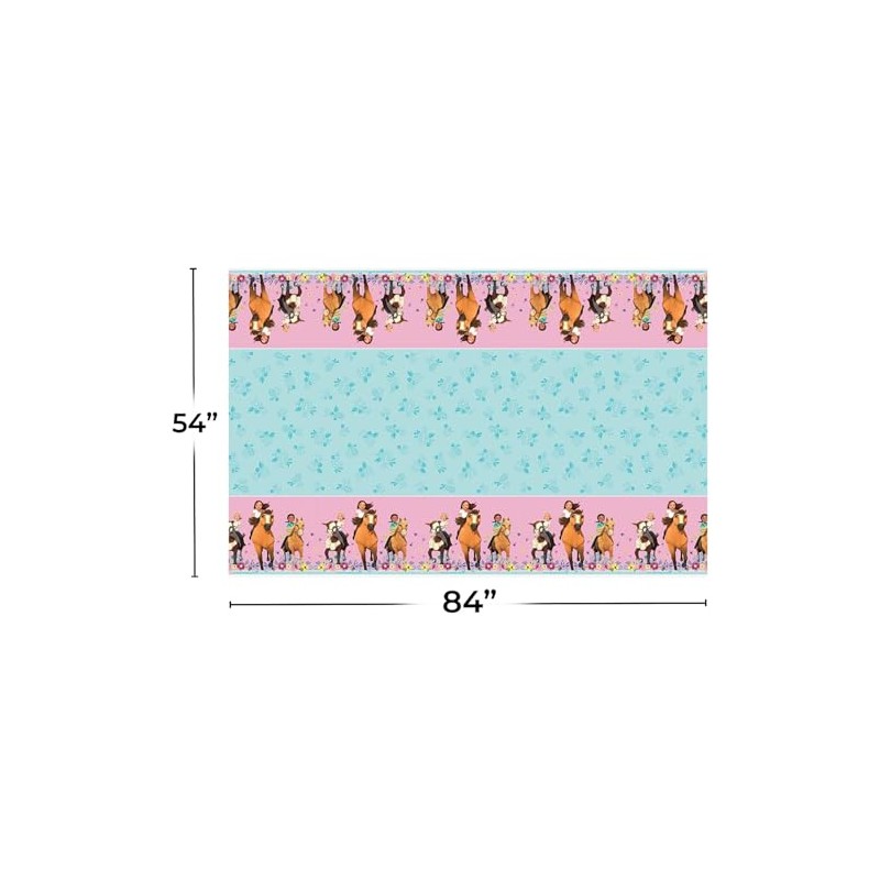 Spirit Riding Free Rectangular Plastic Table Cover | 54" x