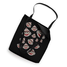Cute Sock Monkey Faces Funny Sock Monkey Tote Bag
