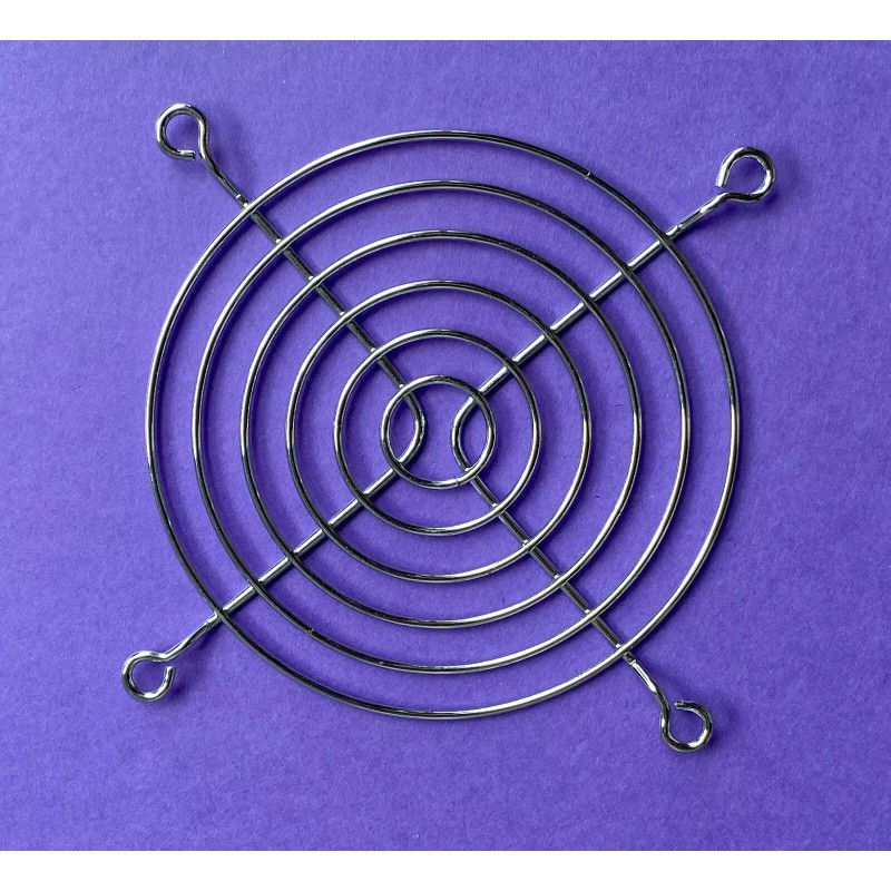 Unbranded 90mm Chrome Finished Fan Grill Guard Metal Steel Wire