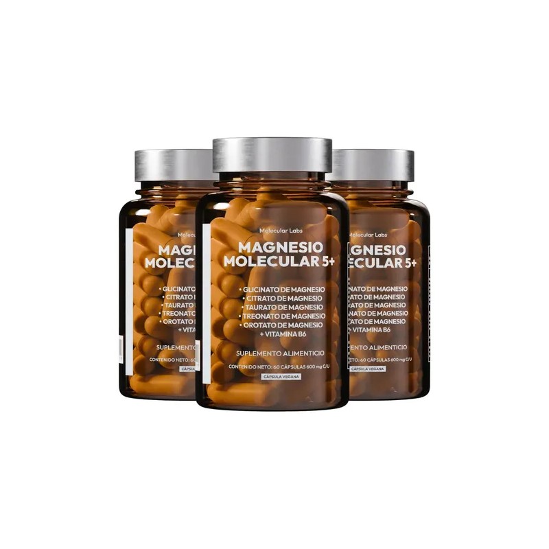 Magnesio Molecular Labs 5 5 Tipos De Magnesio 3 Frascos
