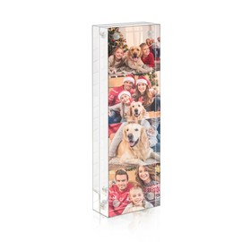 Niubee 2x6 Photo Booth Frame, Clear Acrylic Desktop Double Sided Frameless Picture Frames