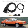 Spark Plug Cable Set, Heavy Duty, 8mm Diameter, High Efficiency
