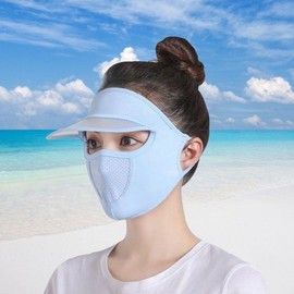 Summer Cool Face Cover with Ear-Friendly Design Black