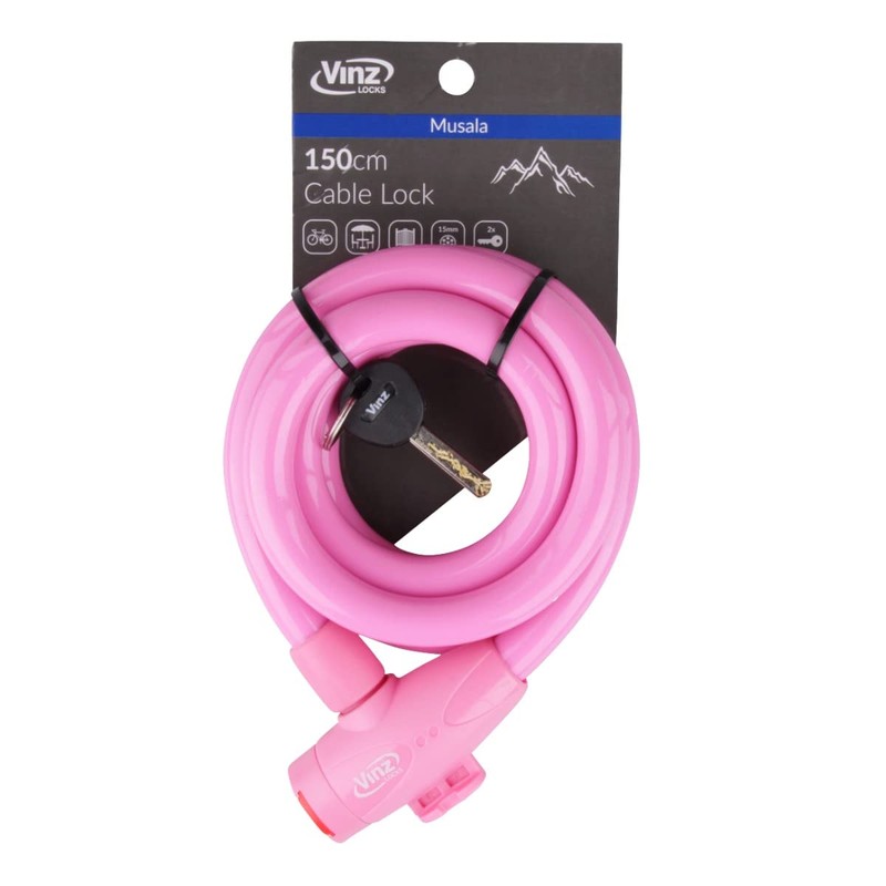 VINZ Musala Cable Lock | 150 cm Long Cable |
