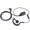 COMMIXC 2-Pack Walkie Talkie Earpiece with Mic, 2.5mm 1-Pin G-Shape