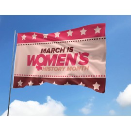 OEIDABXU Women'S History Month Flag 2x3FT Female Symbol Women'S Rights Girl Power Cool Flag Banner Bedroom Living Room College Dorm Room Decor (2x3FT)