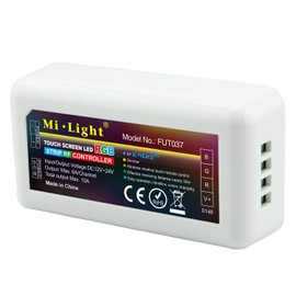 LIGHTEU®, 2.4GHz Wireless WiFi Control Module, LED RGB Strip Controller, 12-24V Max Output 10A, Milight Miboxer FUT037