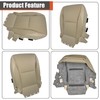 labwork Front Driver Side Bottom Tan Artificial Leather Perforated Seat
