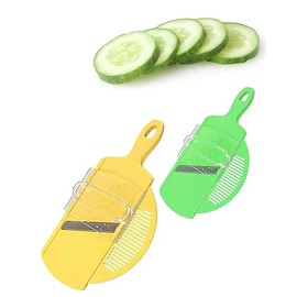 1Pcs Mandoline Slicer Tool Waterproof Lightweight Plastic Multipurpose Slicer for Chopping Grating Cheese Veggies and Fruits (Assorted Color)