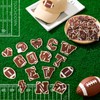 68 Pcs Football Patches Chenille Letter Patches Self Adhesive Embroidered