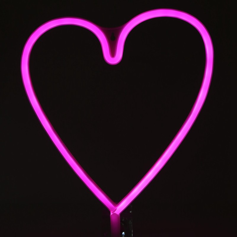 USB/Battery Powered LED Neon Sign Light Home Wall Background Shop/Wedding