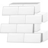DEWOO 10 Thick White Subway Tile Peel and Stick Backsplash