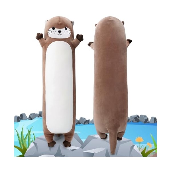 Large Otter Stuffed Animal,33.5” Long Otter Plush,Cute Plushies Animal Body