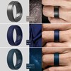 Saco Band Silicone Ring Wedding Band for Men - 8mm