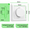 Greenandco® GC-200 Flush-Mounted LED and Halogen Dimmer 1-200 Watt