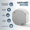 6Pcs Octagon Electrical Box Cover Plates, Junction Box Cover, Electric