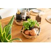 Decorasian Woven Water Hyacinth Storage Basket with Handles - Gift