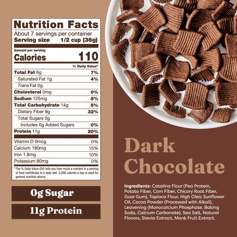 Catalina Crunch Protein Cereal - Sugar Free Breakfast Cereal with