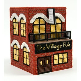 Mary Maxim Village Pub Plastic Canvas Kit