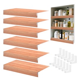 BESSTY Wire Shelf Cover, 33x16 Inch Wire Rack Covers, Set of 4 Thick Foamed PVC Faux Wood Shelf Liners for Pantry, Durable and Moisture-Resistant Shelves Covers for Store,Removable Closet,Office