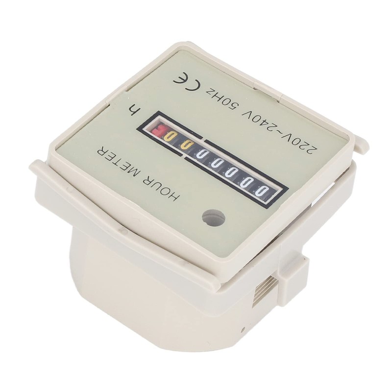 Hour Meter Beige 240V Counter 0 99999H59M 220 Measuring Meter