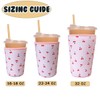 Reusable Insulated Neoprene Iced Coffee Cup Sleeve, Durable Drink Sleeve