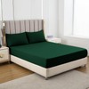 Soifox Super King Fitted Sheet Dark Green - Bed Sheets