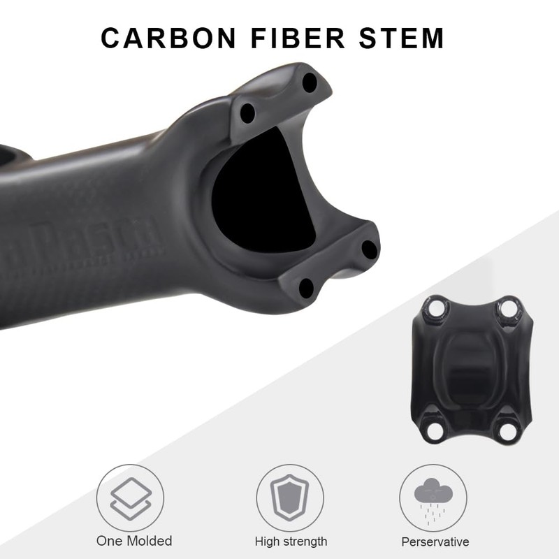 Alfa Pasca MTB Stem 31.8 Bicycle Stem Carbon 3K Matt