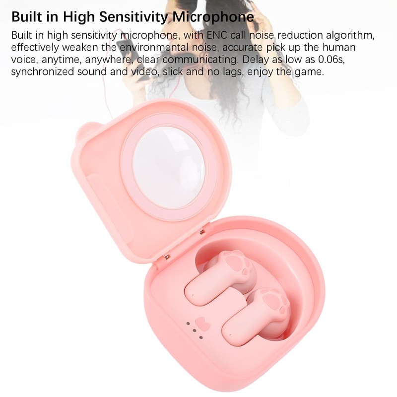 Wireless Earbuds Bluetooth 5.4 with ENC Noise Cancelling, 13mm HD