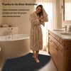 EUPXRHY Non-Slip Curved Bath Mat, Semi Circle Bathroom Rug, Quick