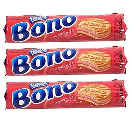 Nestlé Bono Strawberry 4.94oz - Bono de Morango 140g (PACK OF 3)