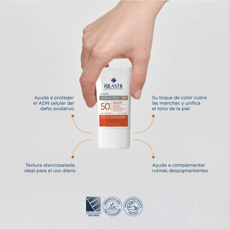 Rilastil D-clar Spf50+ Crema Medium 40ml Protección Muy Alta