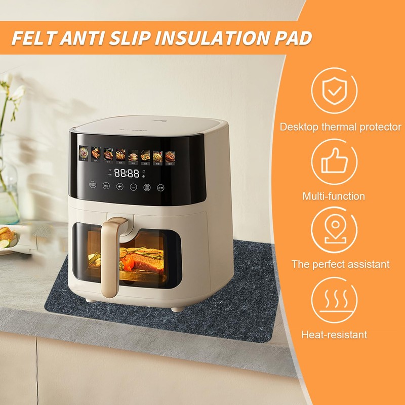 Fire Protection Mat, Heat Resistant Underlay, Baking Mat for Air,