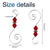 INCREWAY Wire Ornament Hooks, 30 Pcs Silver S-Shaped Christmas Tree