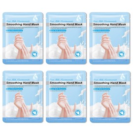 JunKuJK 6PCS Hand Masks,Hydrating Hand Masks Moisturizing Gloves Overnight for Dry Cracked Hands,Daily Hand Care Hand Masks Gift Set for Women and Men I