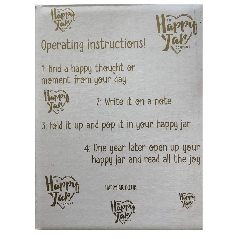 BWR Happy Jar with Notelets and Pencil for your Happy