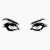 Woman Eyes Waterproof Vinyl Window Bumper Sticker Decal 5"