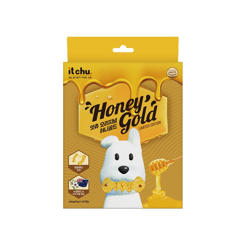 Fitpet Itchu Honey Gold Soft Dog Dental Chews 34 Count