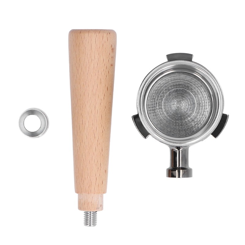 51mm Bottomless Coffee Portafilter Zinc Alloy Coffee Filter Handle For