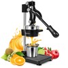 Shcazhcx Cast Iron Juicer, Fruit Squeezer with Stainless Steel Parts