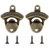 Lotnery Vintage Cast Iron Wall Mounted Bottle Opener 2-Pack with