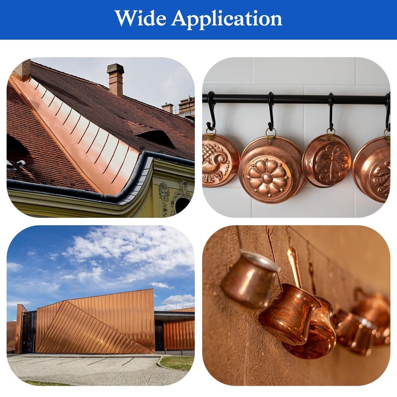 Winfox Copper Sheet Roll 1000mm x 150mm x 0.1mm -