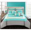Chic Home CS1467-AN Duke 10 Piece Complete Color Block Bed,