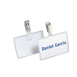 Durable 821619 Click Fold Name Badge with Clip 54 x 90 mm (Pack of 25)
